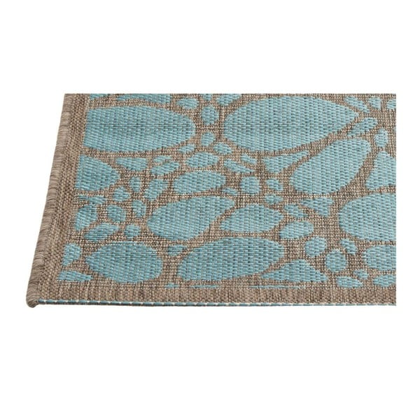 Modrý venkovní koberec Floorita Fiore, 160 x 230 cm-image-1