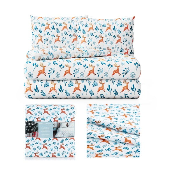 Flanelové povlečení na dvoulůžko AmeliaHome Snuggy Northpole, 200 x 200 cm-image-2