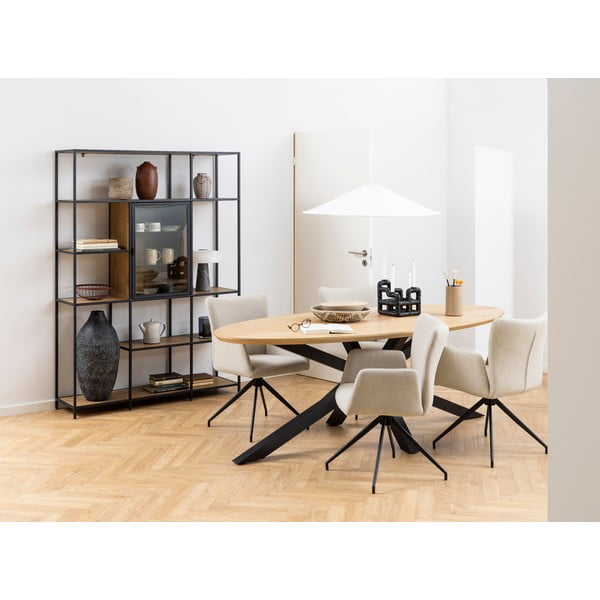 Jídelní stůl s deskou v dubovém dekoru 100x220 cm Heaven – Actona-image-1