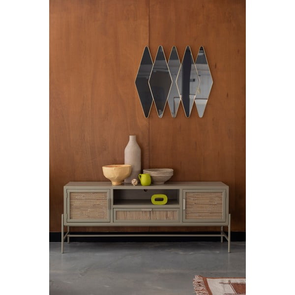 Béžový TV stolek z jedlového dřeva 148x60x38 cm Yasu – Dutchbone-image-1