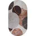 Pratelný koberec v krémovo-hnědé barvě 60x100 cm Oval – Vitaus
