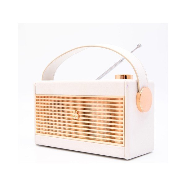 Krémově bílé rádio GPO Darcy Black Wo294-image-3