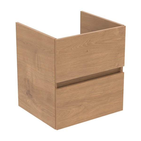 Závěsná skříňka pod umyvadlo v dekoru dubu v přírodní barvě 50x55 cm Eurovit+ – Ideal Standard-image-1