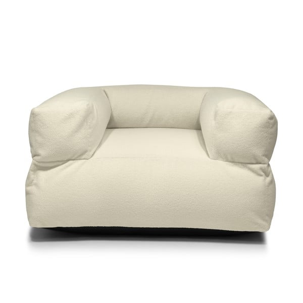 Krémový sedací vak z textilie bouclé MooG – SLOWDOWN-image-2