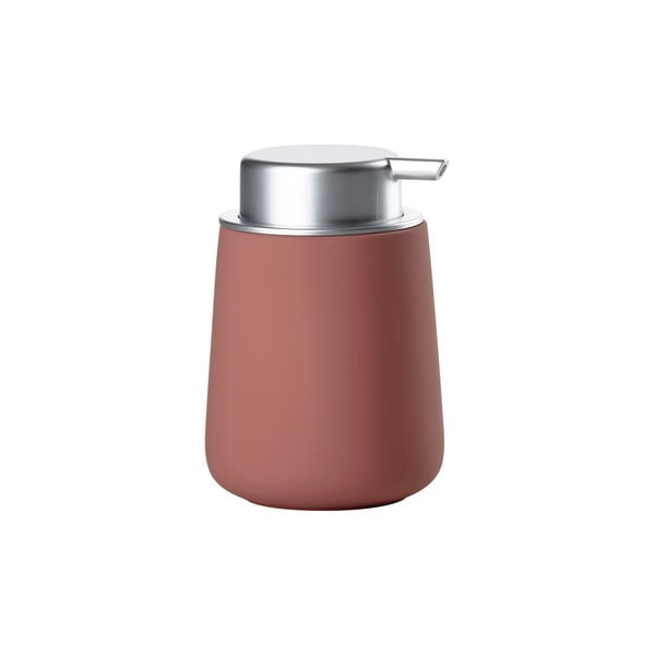 Světle červený porcelánový dávkovač mýdla 250 ml Nova – Zone