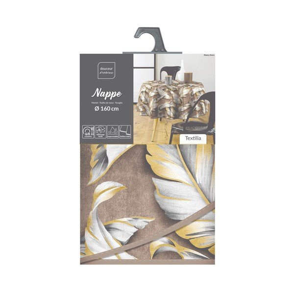 Omyvatelný ubrus ø 160 cm Ebany – douceur d'intérieur-image-4