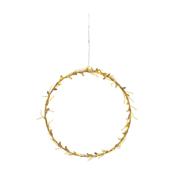 Žlutá světelná dekorace s vánočním motivem ø 28 cm Winny – Star Trading