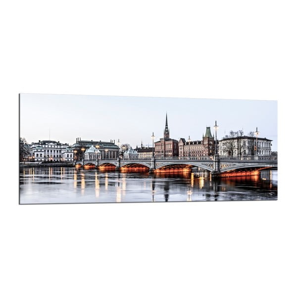 Obraz Styler Glasspik City Stockholm, 50 x 125 cm