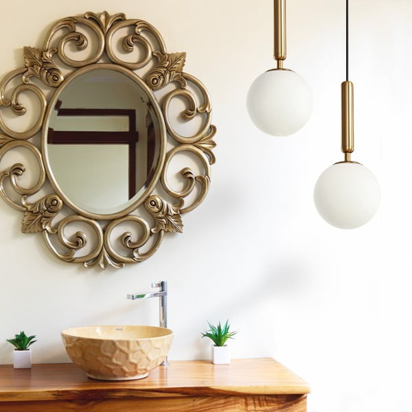 Závěsné svítidlo v bronzové barvě SULION Musa, výška 150 cm-image-2