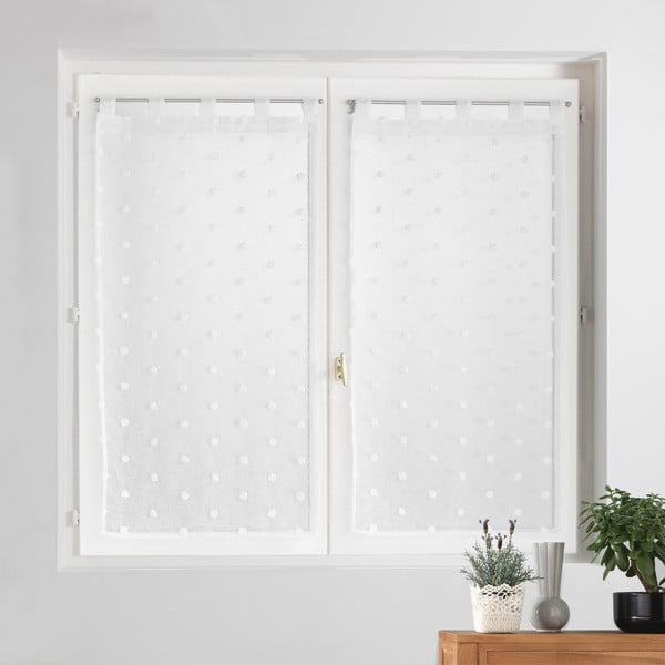 Bílá záclona 60x120 cm Pompinou – douceur d'intérieur-image-1