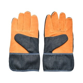 Modro-oranžové zahradnické rukavice Esschert Design Denim