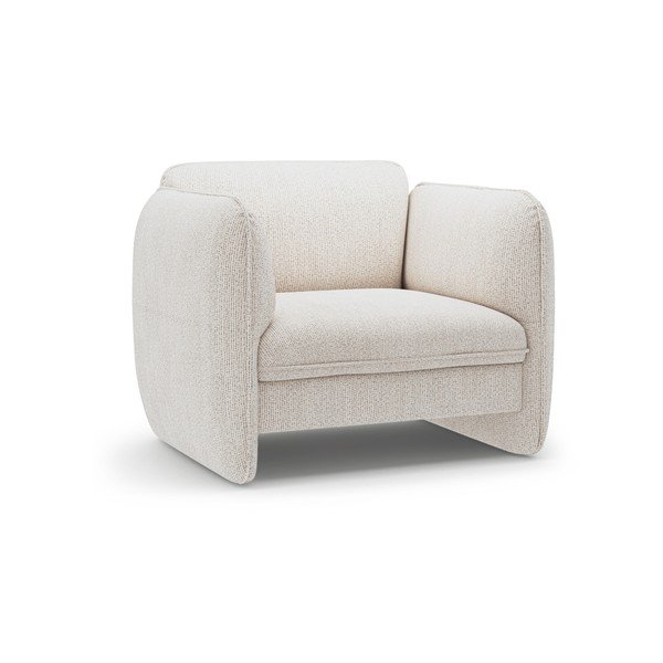 Krémové žinylkové křeslo Georgia – Micadoni 