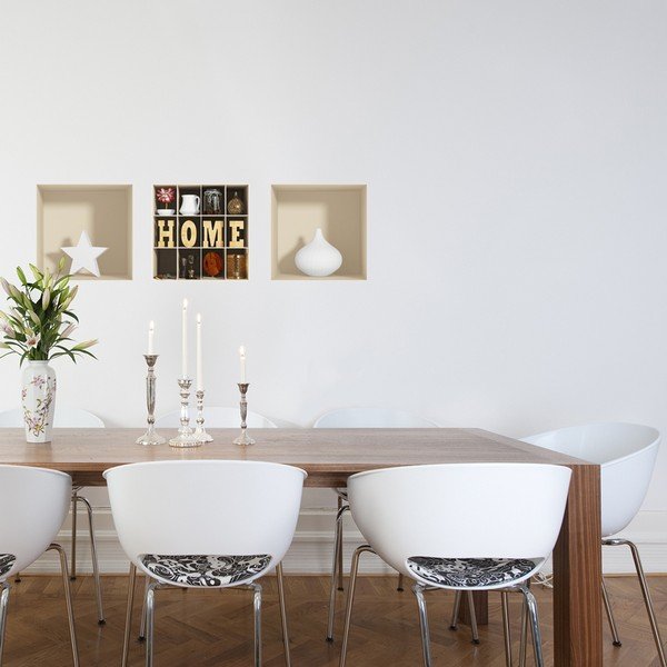 Sada 3 samolepek s 3D efektem Ambiance Home-image-1