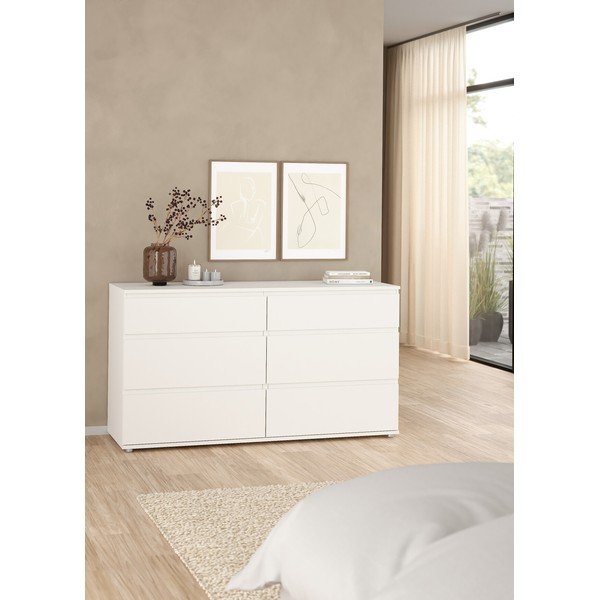 Bílá nízká komoda 153x84 cm Nova – Tvilum-image-1