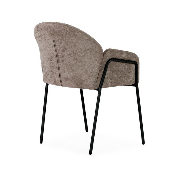 Broskvová čalouněná jídelní křesla v sadě 2 ks Aslin – MOME-image-3