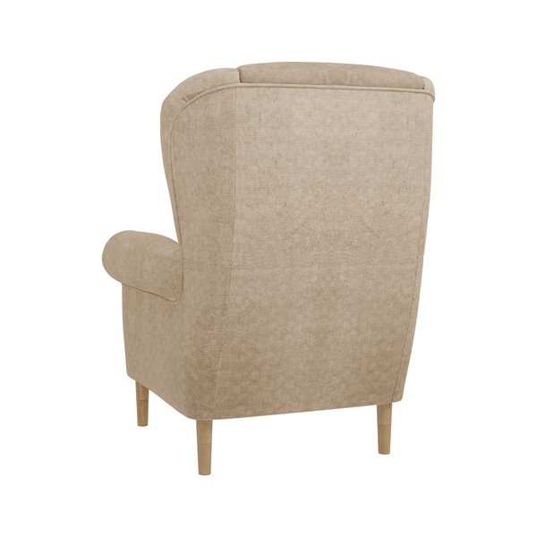 Světle hnědé křeslo ušák Swan – Ropez-image-2