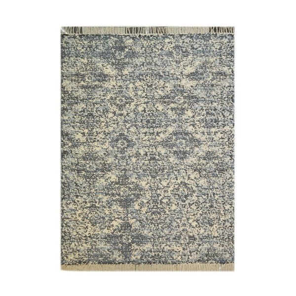 Modrý bavlněný koberec The Rug Republic Delicia, 230 x 160 cm