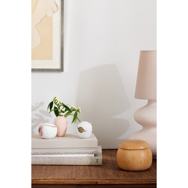 Sada 3 miniaturních porcelánových váz Kähler Design Hammershøi Poppy-image-1