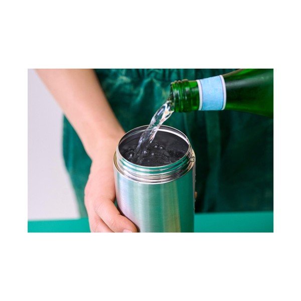 Černá/ve stříbrné barvě lahev z nerezové oceli 500 ml Vita – Mepal-image-4