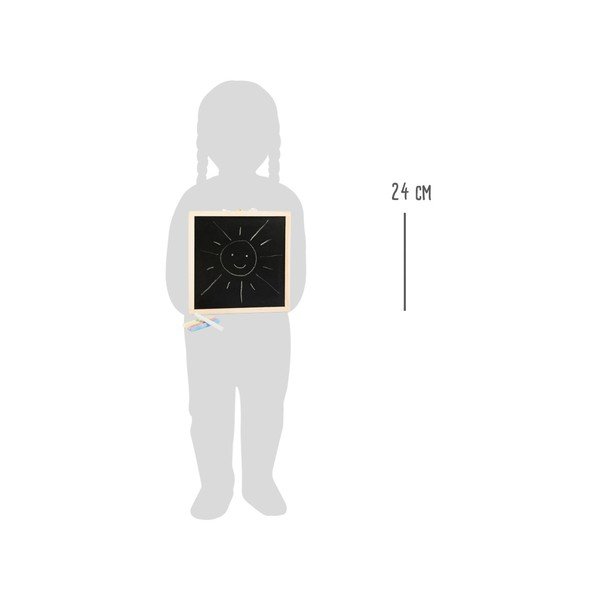 Dřevěný box s křídovou tabulí a magnetickou deskou Legler Letters&Numbers-image-1