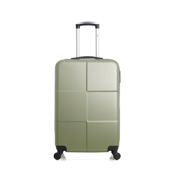 Zelený cestovní kufr na kolečkách Hero Coronado, 61 l