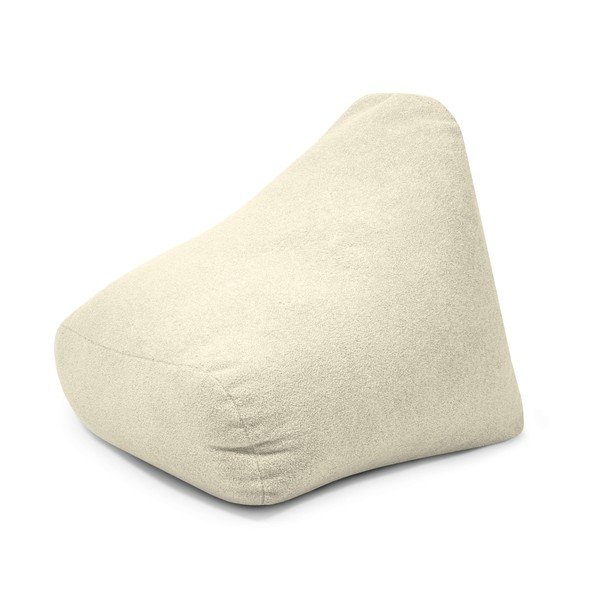 Krémový dětský sedací vak z textilie bouclé Snug 80 – SLOWDOWN