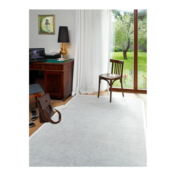 Bílý vzorovaný oboustranný koberec Narma Palmse, 160  x  230 cm-image-4