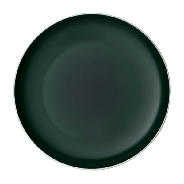 Bílo-zelený porcelánový talíř Villeroy & Boch Uni, ⌀ 24 cm