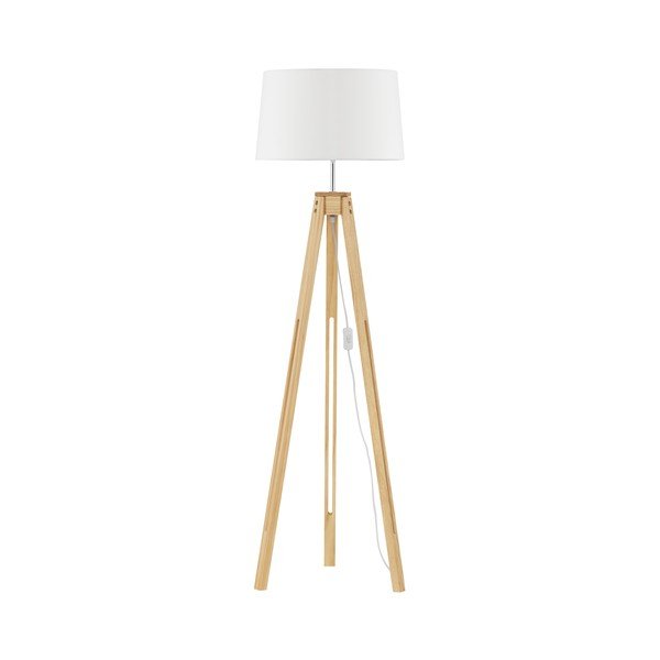 Bílá/v přírodní barvě stojací lampa (výška 145 cm) Leroy – Nova Luce