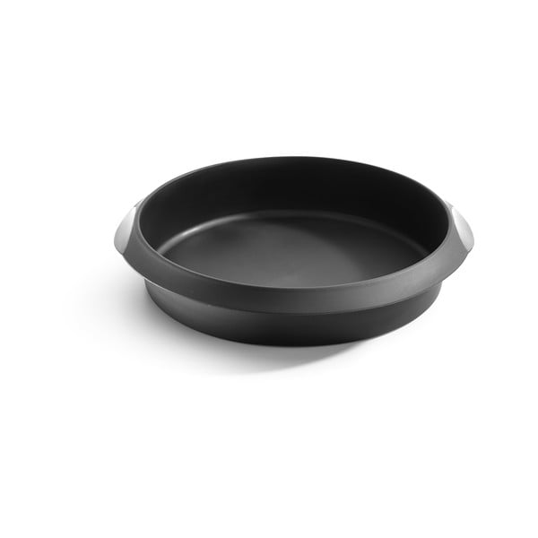 Černá silikonová forma na pečení Lékué, ⌀ 24 cm