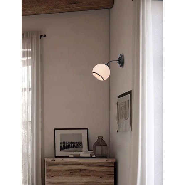 Černo-bílé nástěnné svítidlo Marinen – Candellux Lighting-image-1