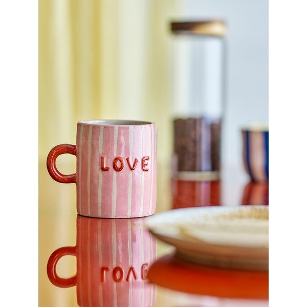 Růžový keramický hrnek 325 ml Cherish – Bloomingville-image-2