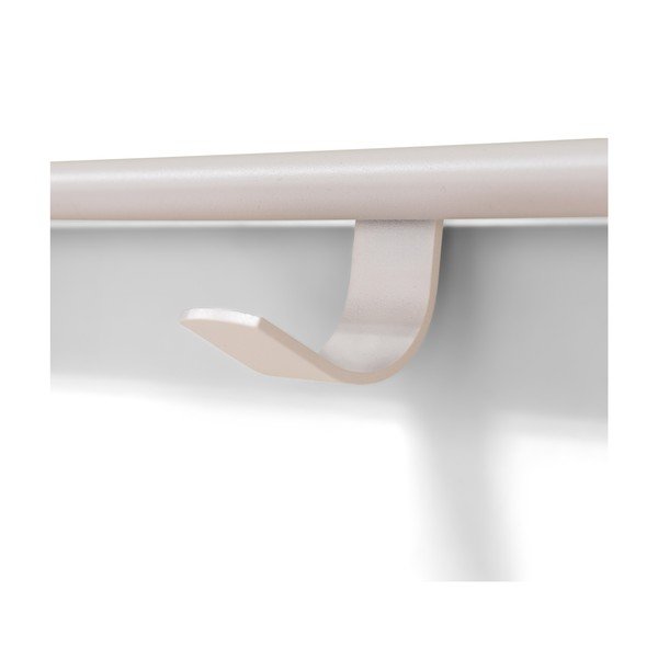 Taupe ocelový nástěnný věšák s poličkou 60 cm Rex – Spinder Design-image-4