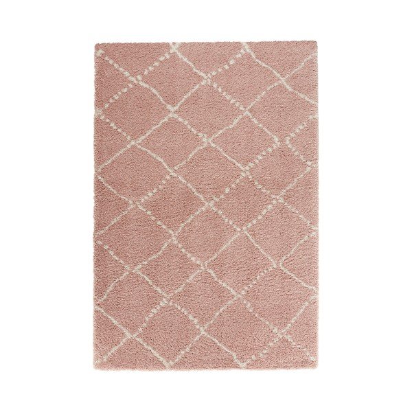 Růžový koberec Mint Rugs Allure Ronno Rose Creme, 120 x 170 cm