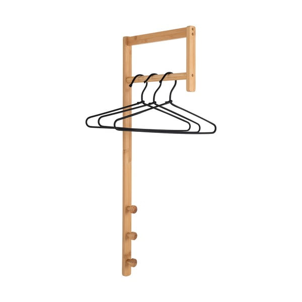 Bambusový nástěnný věšák v přírodní barvě Trento – House Nordic-image-1