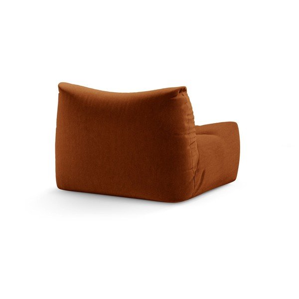 Oranžový sametový polštář na sezení Tove – Micadoni -image-3