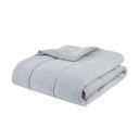 Světle šedý prošívaný přehoz z mikroplyše na dvoulůžko 200x220 cm Cosy Cord – Catherine Lansfield