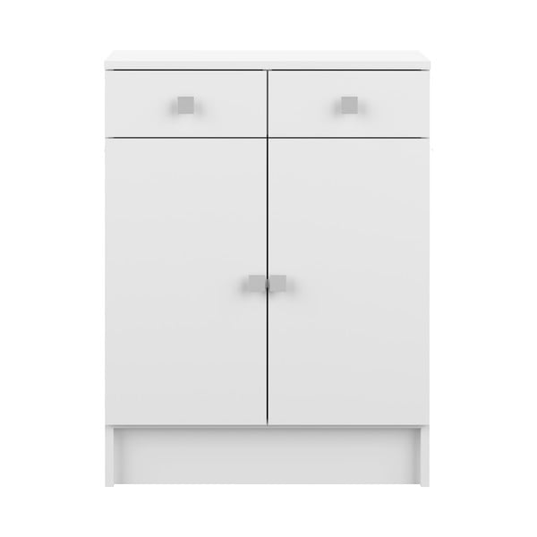 Bílá nízká koupelnová skříňka 60x82 cm Combi - TemaHome