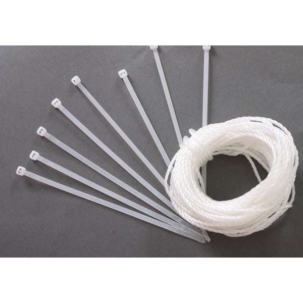 Bílá plastová balkonová zástěna 300x90 cm - Garden Pleasure-image-2