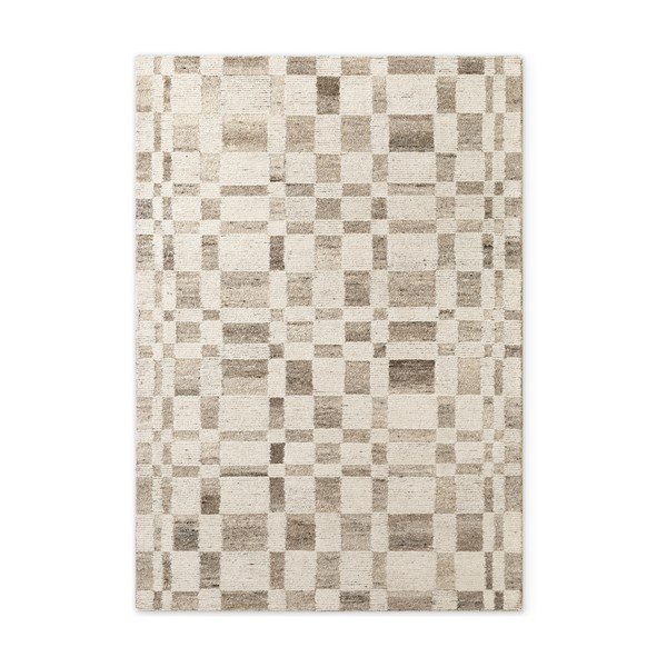 Krémový ručně tkaný vlněný koberec 200x300 cm Boho 1.0 Structa – Vikosa