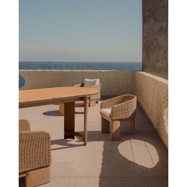 Jídelní stůl z eukalyptového dřeva 110x280 cm Xoriguer – Kave Home-image-1