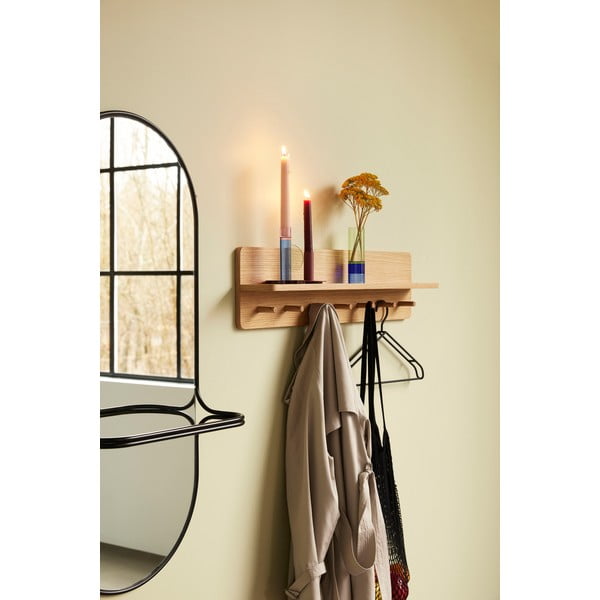 Nástěnné zrcadlo s poličkou  21x102 cm Carry – Hübsch-image-3