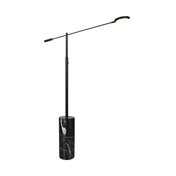 Černá LED stojací lampa (výška 145 cm) Fiore – Trio Select