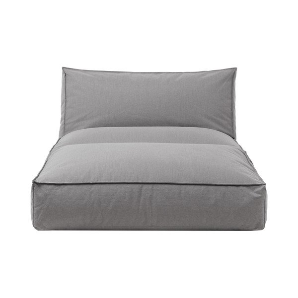 Šedé zahradní lehátko Blomus Stone, 120 x 190 cm