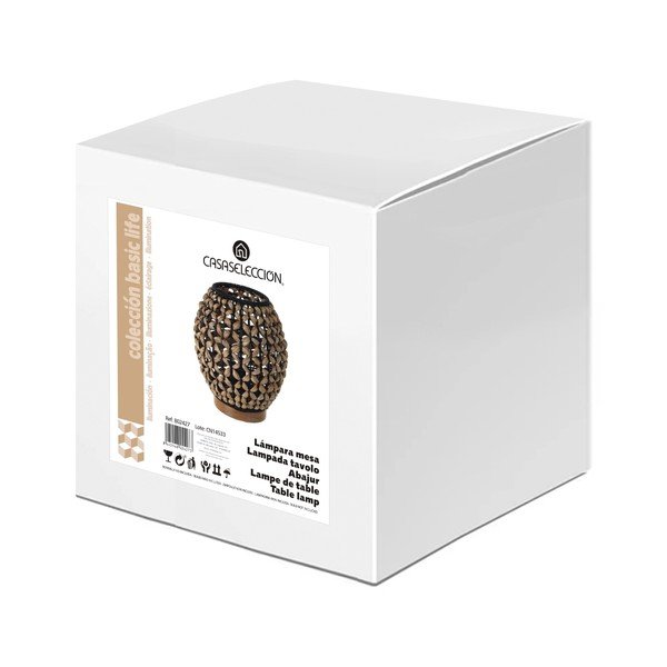 Černá přírodní stolní lampa (výška 23 cm) Natural Way – Casa Selección-image-3