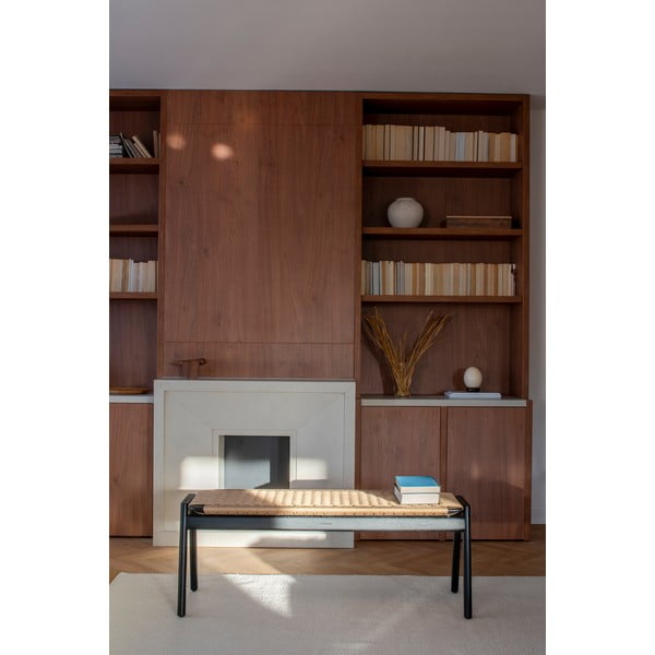 Černá/v přírodní barvě lavice Klupa – Gazzda-image-1