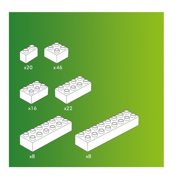 Sada stavebních kostek ke kuličkové dráze Hubelino Snow, 120 ks-image-1