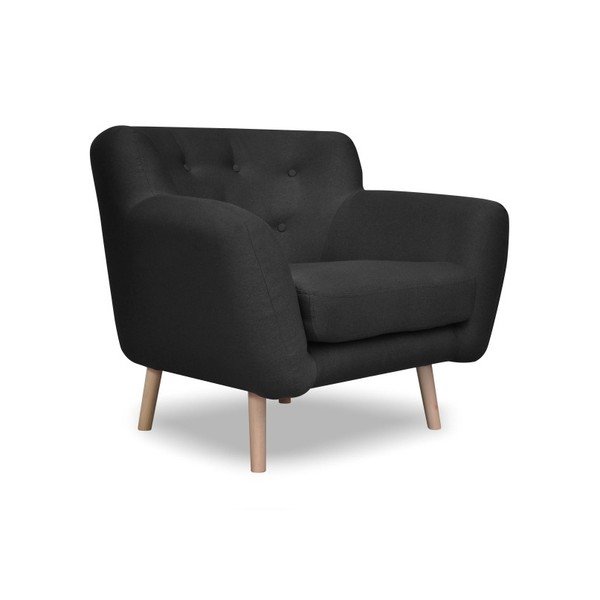 Antracitově šedé křeslo Cosmopolitan design London-image-2