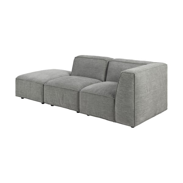 Světle šedá modulární lenoška Bonami Selection Fairfield, levý roh-image-4