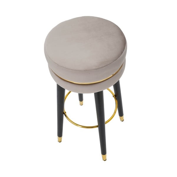 Světle šedá čalouněná barová stolička (výška sedáku 74 cm) Paris – Mauro Ferretti-image-2